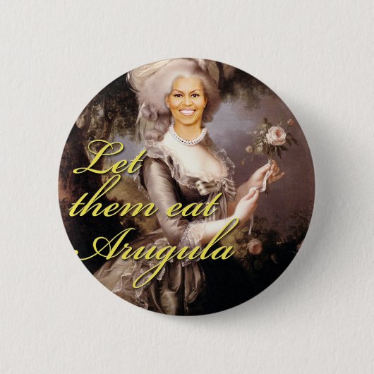 Badge Rond 5 Cm Laissez-les manger l'arugula (Devant)