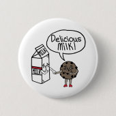 Badge Rond 5 Cm Lait délicieux (Devant)