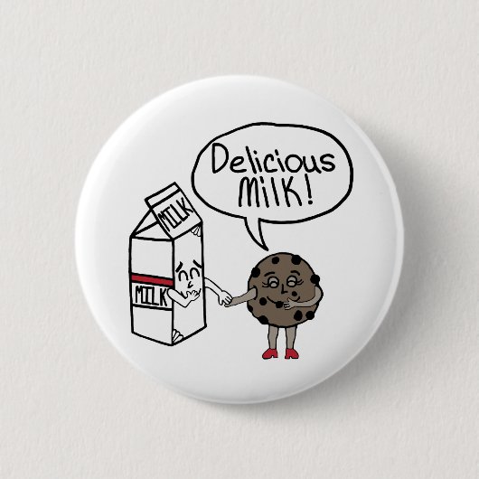 Badge Rond 5 Cm Lait délicieux (Devant)