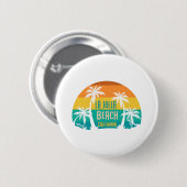Badge Rond 5 Cm LaJolla Beach Retro (Devant & derrière)