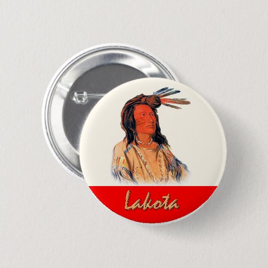Badge Rond 5 Cm Lakota (Devant & derrière)
