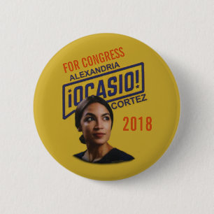 Badge Rond 5 Cm L'Alexandrie Ocasio Cortez