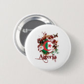 Badge Rond 5 Cm L'Algérie (Devant & derrière)