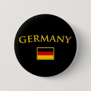 Badge Rond 5 Cm L'Allemagne d'or