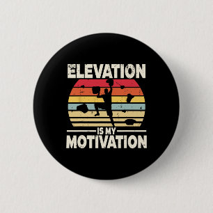 Badge Rond 5 Cm L'altitude d'escalade en salle est ma motivation