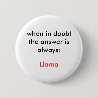 Badge Rond 5 Cm Lama !