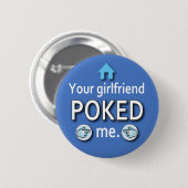 Badge Rond 5 Cm L'amie d'Ur m'a poussé (Devant & derrière)