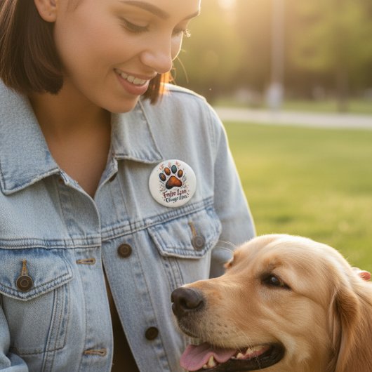 Badge Rond 5 Cm L'amour de l'animal pour les héros de l'élevage
