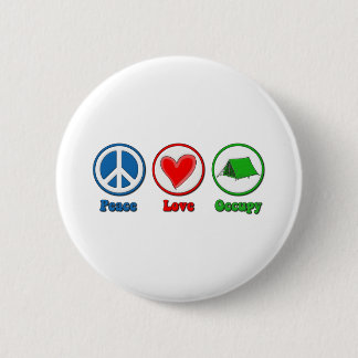 Badge Rond 5 Cm L'amour de paix occupent
