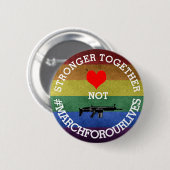 Badge Rond 5 Cm L'amour de StrongerTogether pas lance des (Devant & derrière)