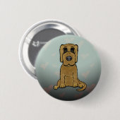 Badge Rond 5 Cm L'amour des chiots (Devant & derrière)