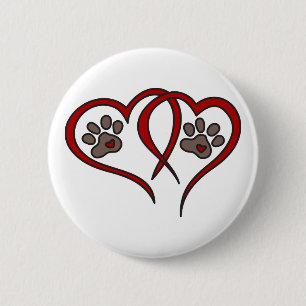 Badge Rond 5 Cm L'amour des chiots
