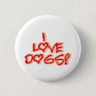 Badge Rond 5 Cm L'amour des coeurs I poursuit des T-shirts et des
