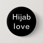 Badge Rond 5 Cm L'amour du hijab (Devant)