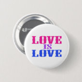 Badge Rond 5 Cm L'amour est amour (Devant & derrière)