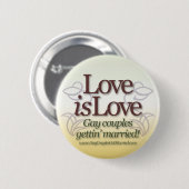 Badge Rond 5 Cm L'amour est amour (Devant & derrière)