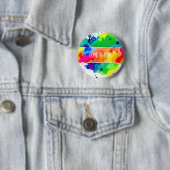 Badge Rond 5 Cm L'amour est amour LGBT Pride Rainbow (En situation)