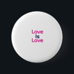 Badge Rond 5 Cm L'amour est amour rose violet coloré fierté LGBTQ<br><div class="desc">conception filaire</div>