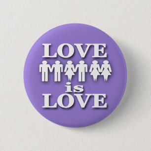 Badge Rond 5 Cm L'amour est bouton d'amour