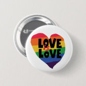 Badge Rond 5 Cm L'amour est l'amour (Devant & derrière)