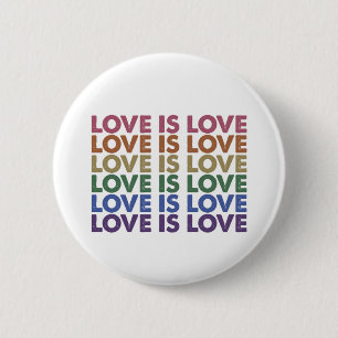 Badge Rond 5 Cm L'amour est l'amour Fierté gay LGBT Allié Arc-en-c
