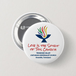 Badge Rond 5 Cm L'amour est l'Esprit - TVUC