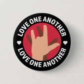 Badge Rond 5 Cm L'amour l'un l'autre (Devant)