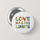 Badge Rond 5 Cm L'amour n'a pas de limites (Devant & derrière)