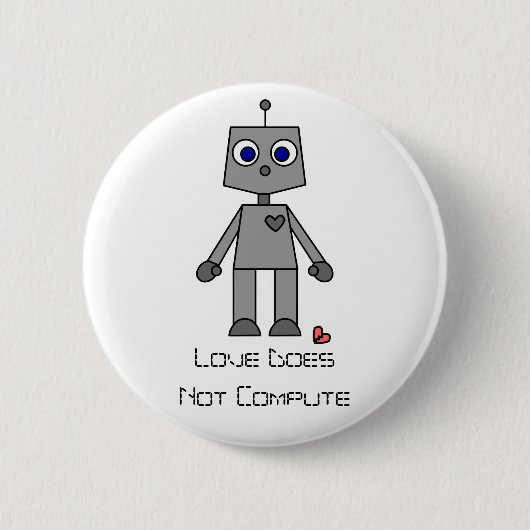 Badge Rond 5 Cm L'amour ne calcule pas le bouton (Devant)