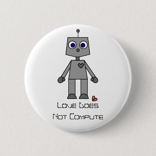 Badge Rond 5 Cm L'amour ne calcule pas le bouton