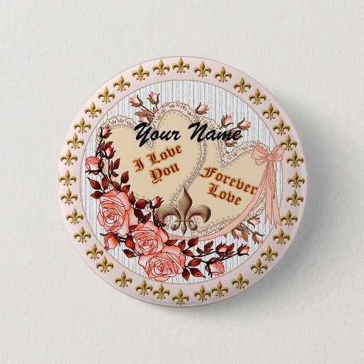 Badge Rond 5 Cm L'amour perpétuel (Devant)