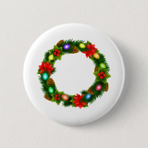 Badge Rond 5 Cm lampes de noël