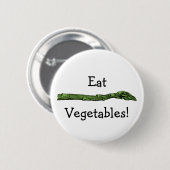 Badge Rond 5 Cm Lance d'asperge (Devant & derrière)