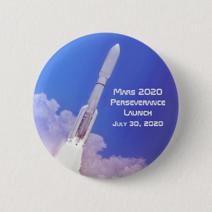 Badge Rond 5 Cm Lancement de la persévérance Mars 2020