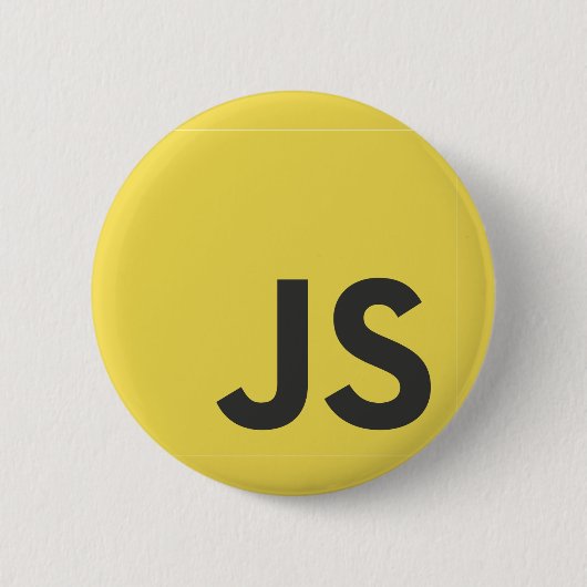 Badge Rond 5 Cm langage de programmation Java Script JS (Devant)