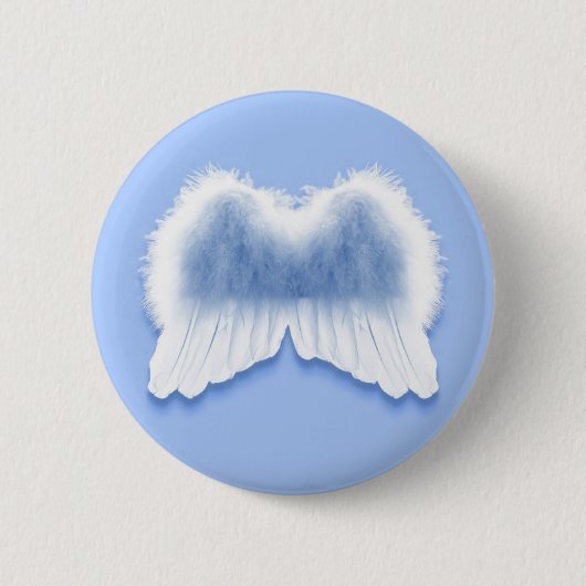 Badge Rond 5 Cm L'ange bleu s'envole le bouton rond de pouce de 2 (Devant)