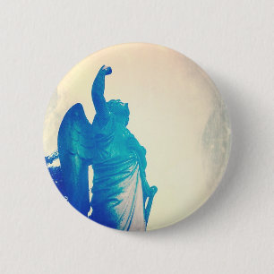 Badge Rond 5 Cm L'ange dans une tempête
