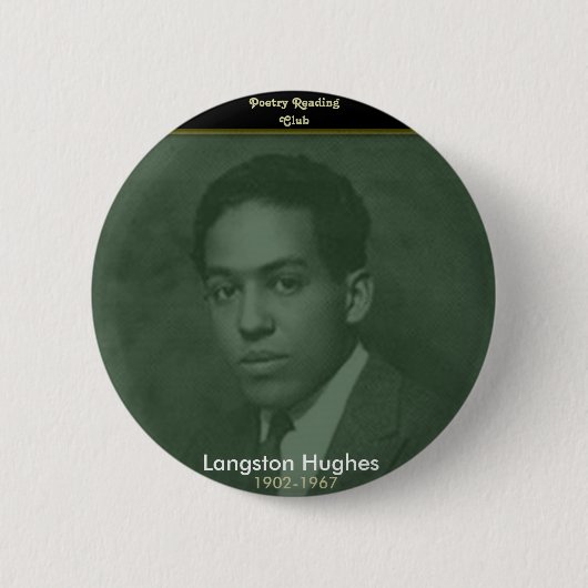 Badge Rond 5 Cm Langston Hughes (Devant)