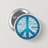 Badge Rond 5 Cm Langue de paix (Devant & derrière)