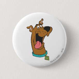 Badge Rond 5 Cm Langue de Scooby-Doo