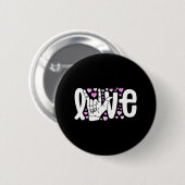 Badge Rond 5 Cm Langue des signes Aimer ASL Être Sourd Sensibilisa (Devant & derrière)