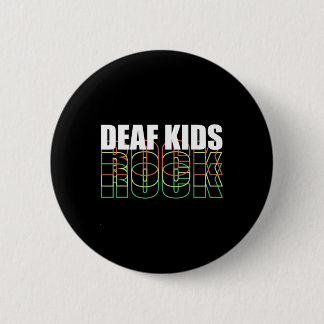 Badge Rond 5 Cm Langue des signes pour enfants sourds
