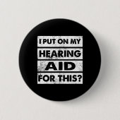 Badge Rond 5 Cm Langue des signes Sourds - Malentendants (Devant)