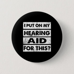 Badge Rond 5 Cm Langue des signes Sourds - Malentendants