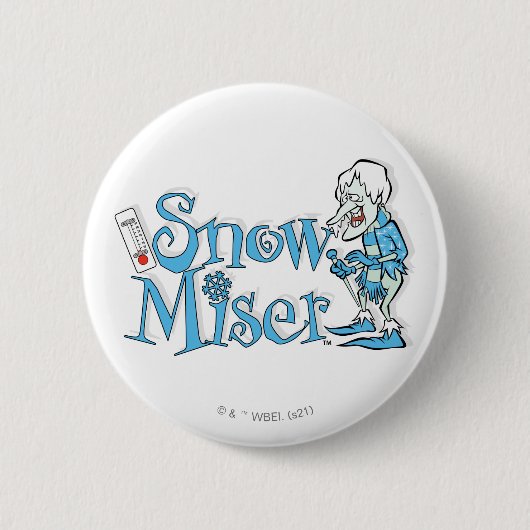 Badge Rond 5 Cm L'ANNÉE SANS SANTA CLAUS™ | Snow Miser (Devant)