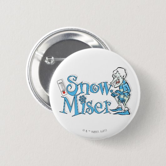 Badge Rond 5 Cm L'ANNÉE SANS SANTA CLAUS™ | Snow Miser (Devant & derrière)