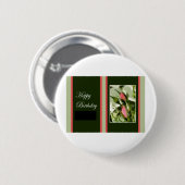 Badge Rond 5 Cm L'anniversaire s'est levé (Devant & derrière)