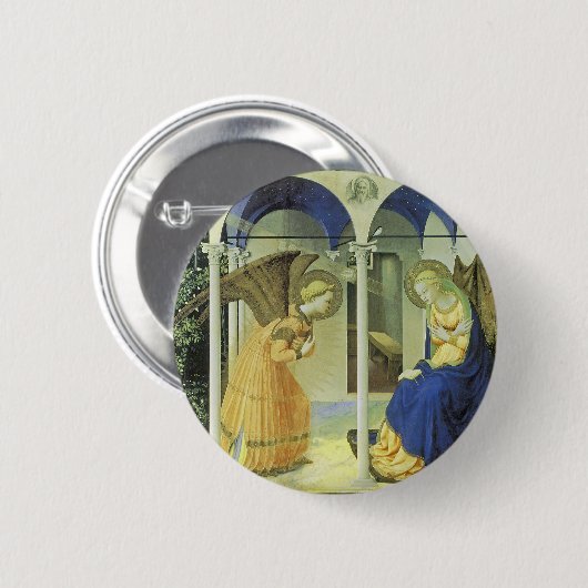 Badge Rond 5 Cm L'Annonciation (Devant & derrière)