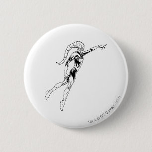 Badge Rond 5 Cm Lanterne bleue 11