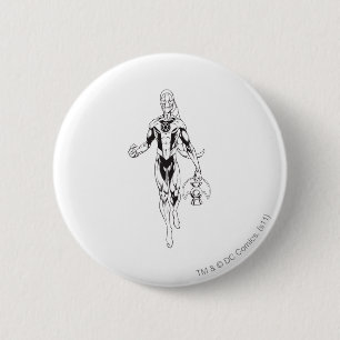 Badge Rond 5 Cm Lanterne bleue 6